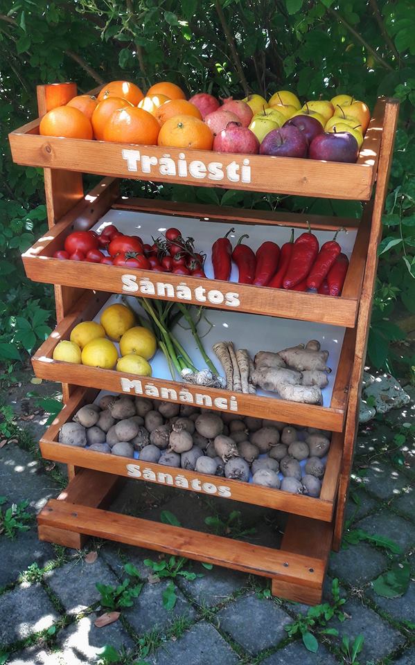 Raft pentru legume și fructe