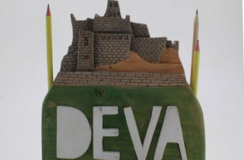 Suport de creioane 'Cetatea Devei''