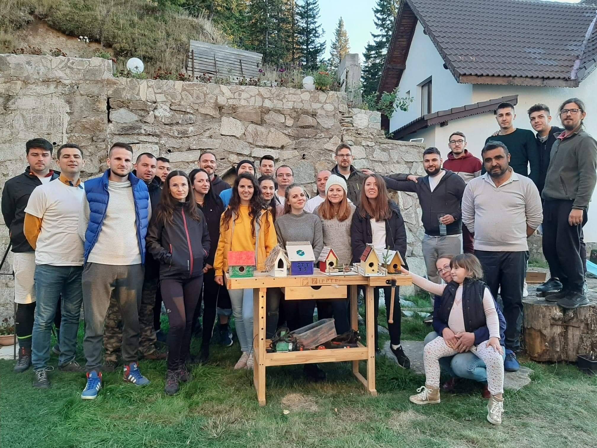 Team building cu echipa Soft Tehnica la pensiunea Cetina Rânca