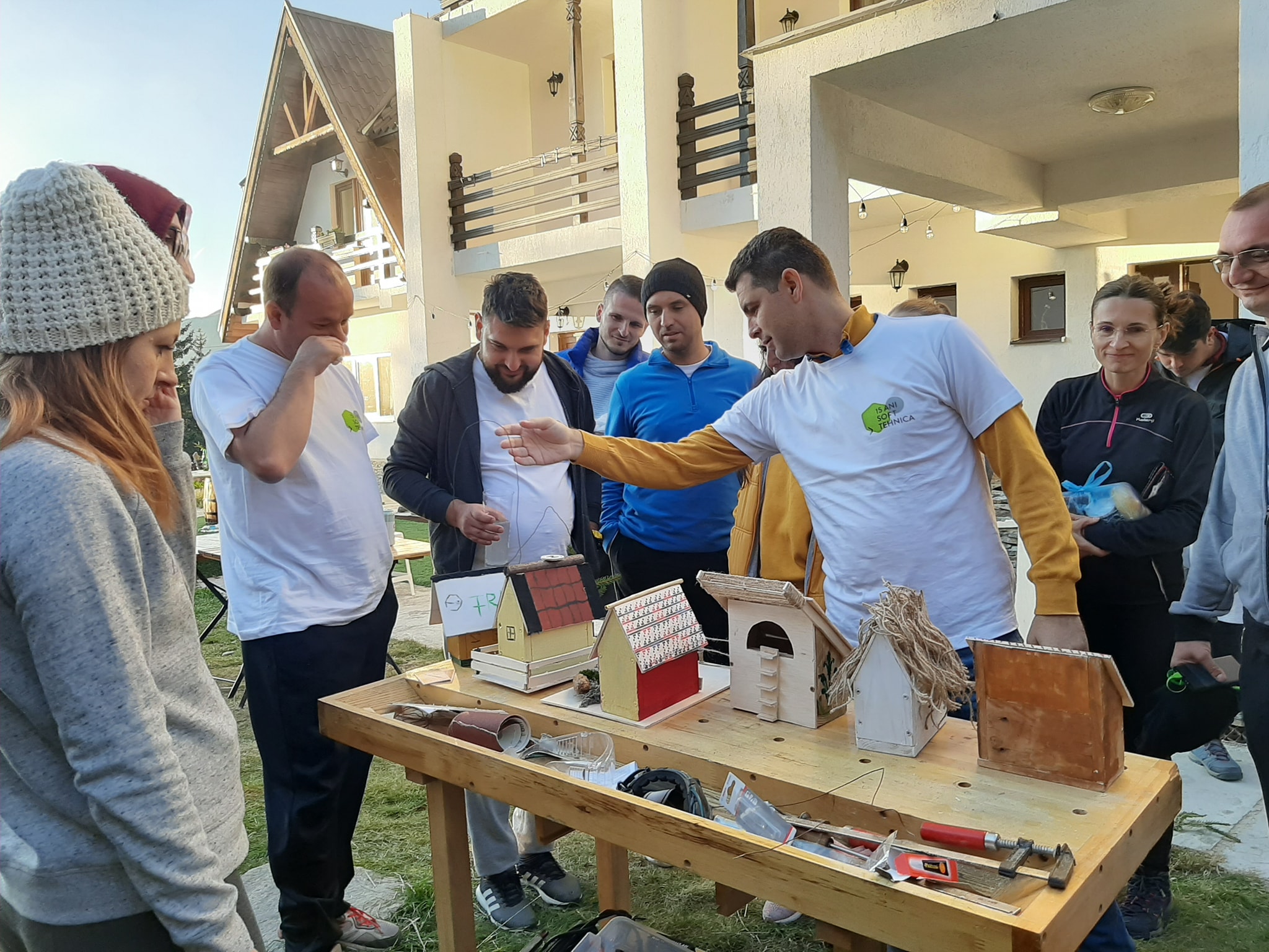 Team building cu echipa Soft Tehnica la pensiunea Cetina Rânca