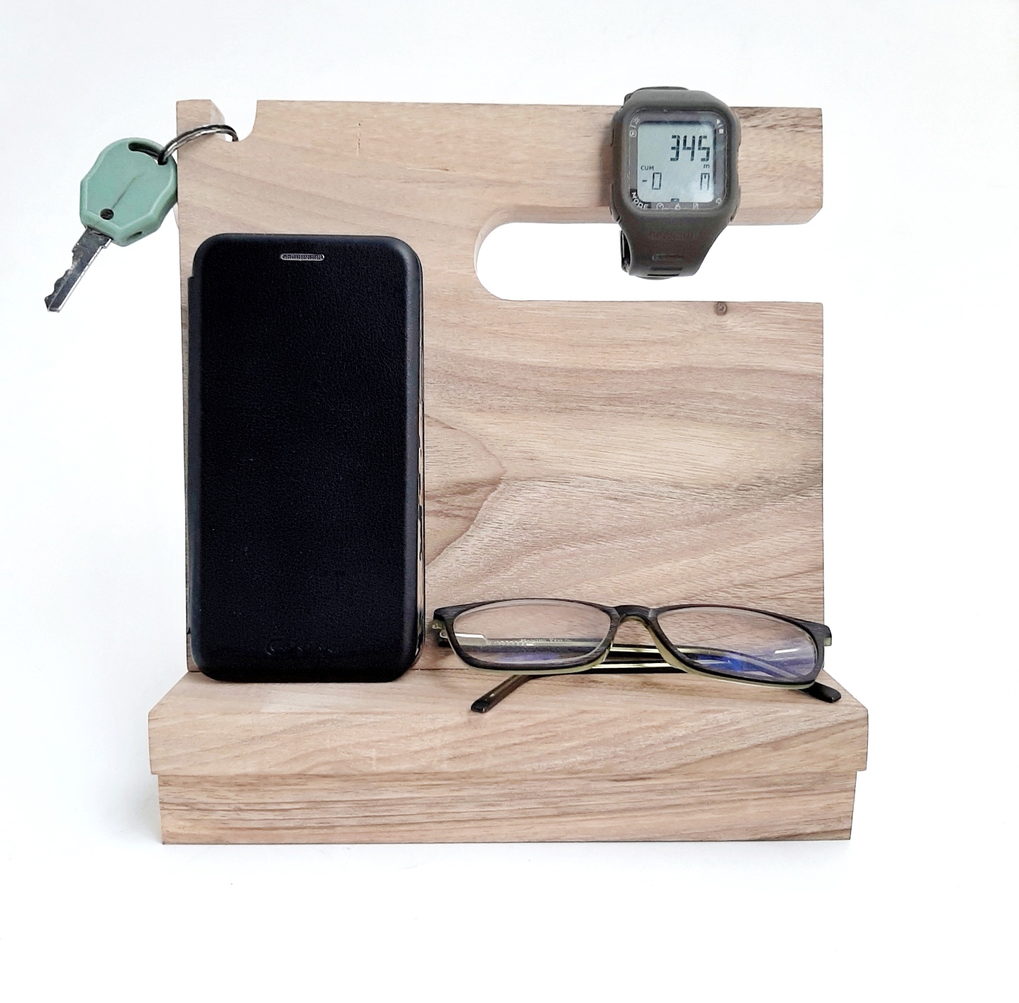 Suport multifuncțional pentru telefon, ceasuri, ochelari și chei