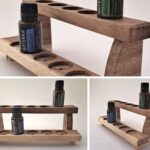 Suport din lemn pentru 20 de uleiuri esentiale personalizat doTERRA
